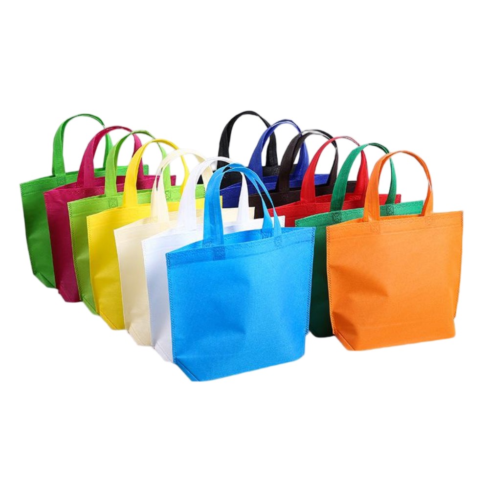 Stock Non-Woven Tote Bag, Custom Print Logo Eco-Friendly Shopping Bag, Blank Advertising Gift Bag, Reusable Clothing Packaging Bag, Factory Wholesale Bulk