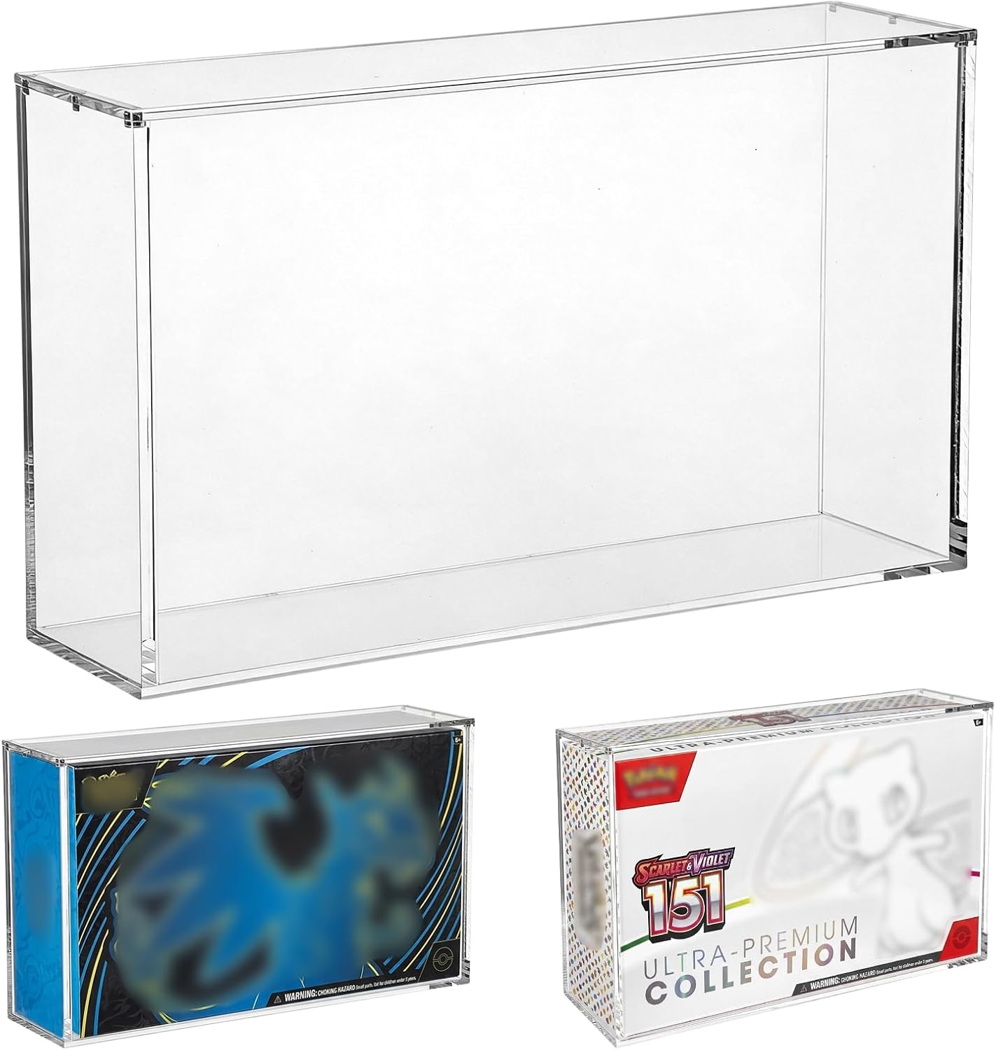 Pokemon 151 UPC Acrylic Display Case Magnetic Protective Box