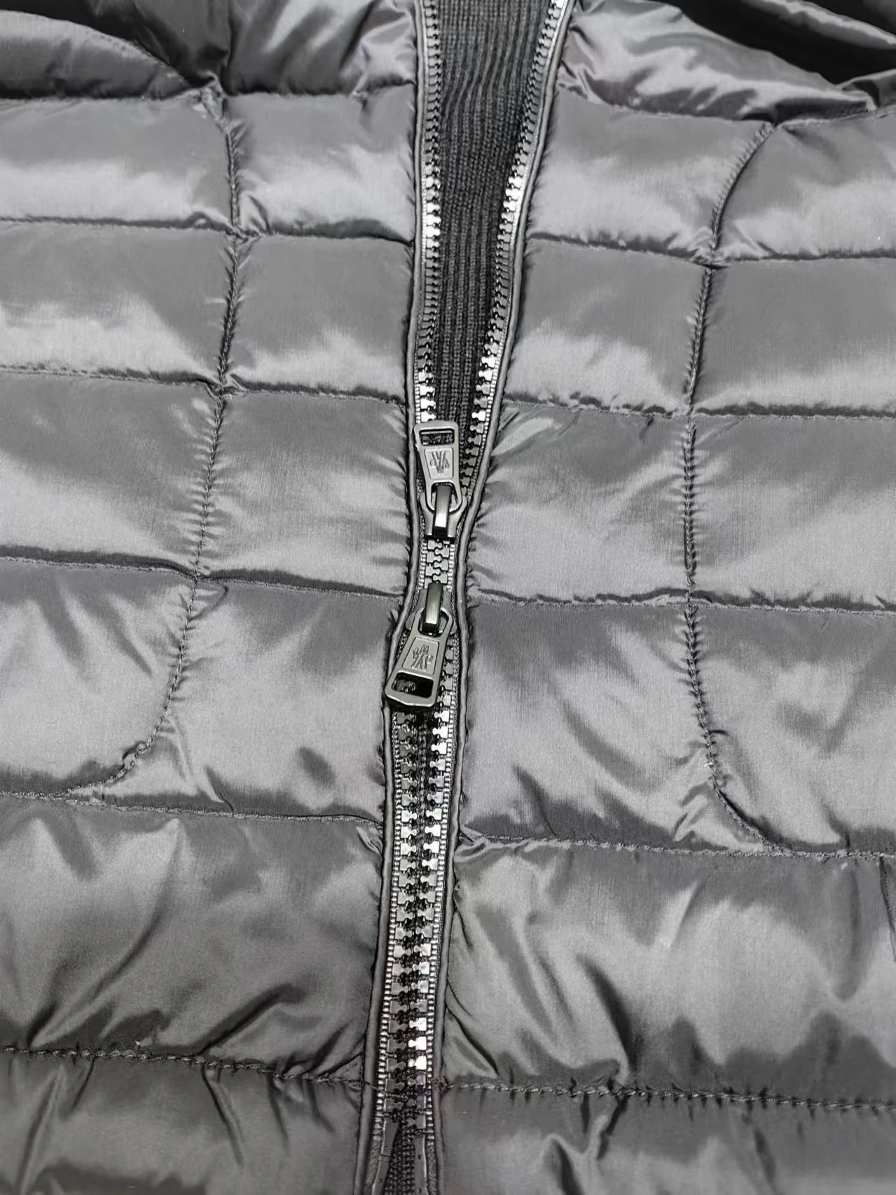 Moncler knitted sweater down jacket