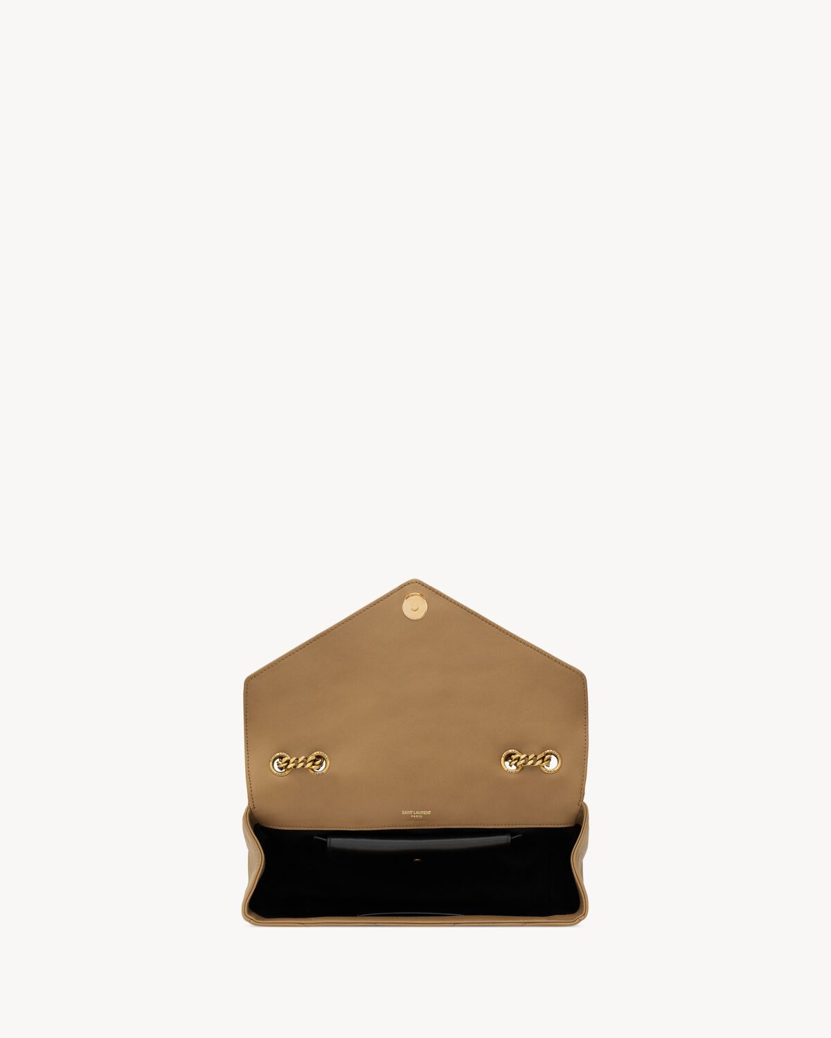 loulou medium in matelassé lambskin NATURAL TAN