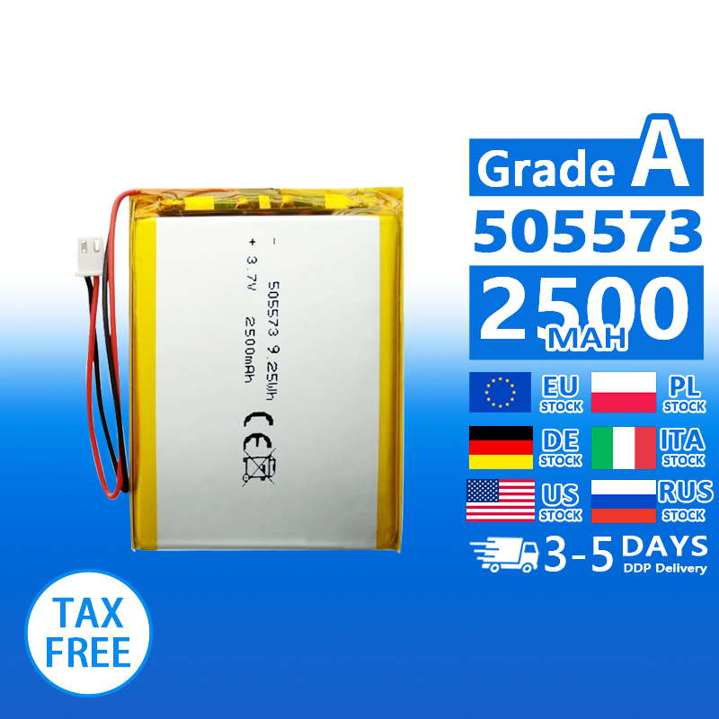 Pouch Lithium Ion Batteries 505573 3.7v2500mAh