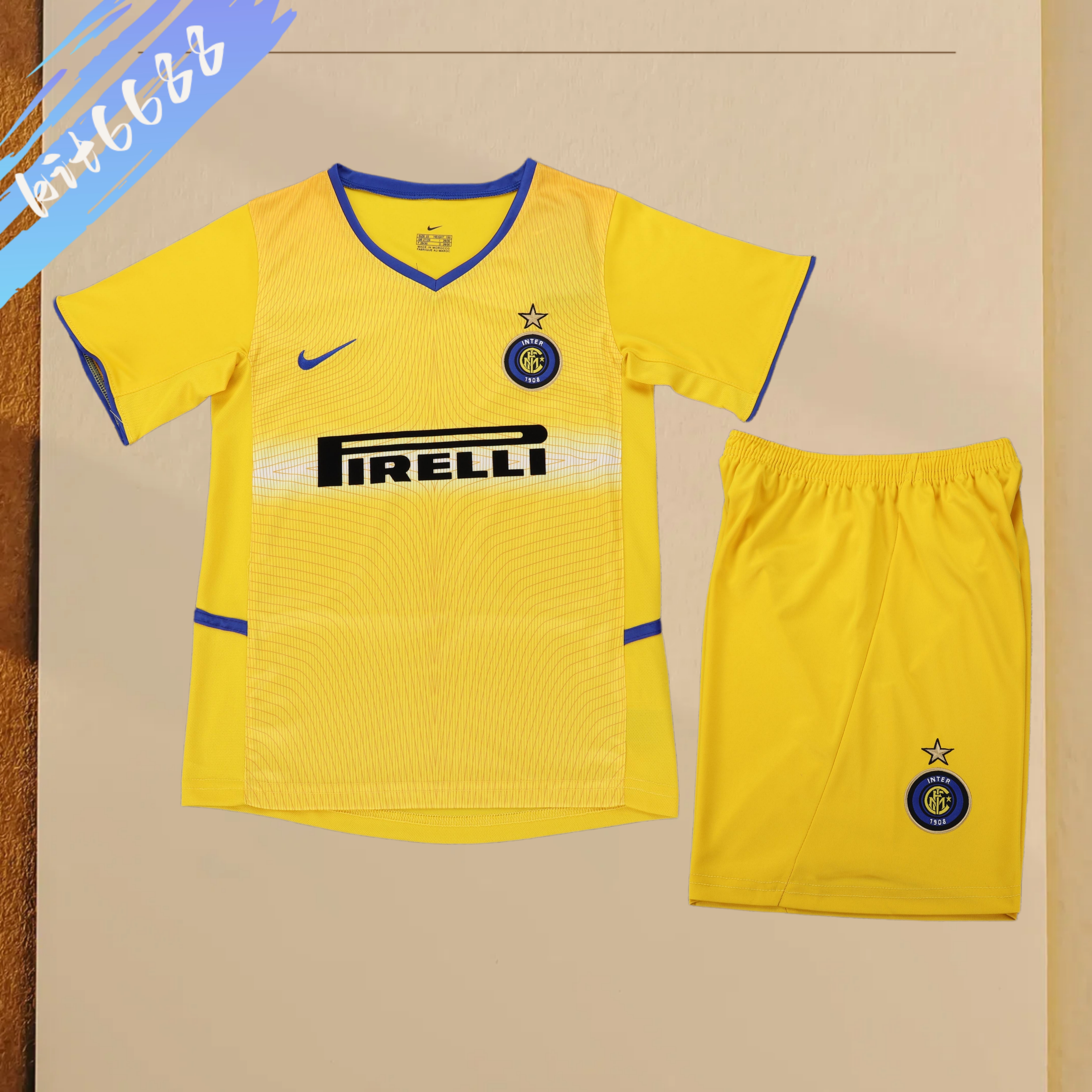 2002/2003 Inter Milan Third Away Retro Football Shirt Kids Kit