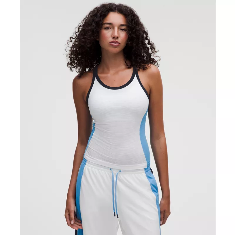 Swiftly Tech Racerback Tank Top 2.0 Waist Length Colourblock