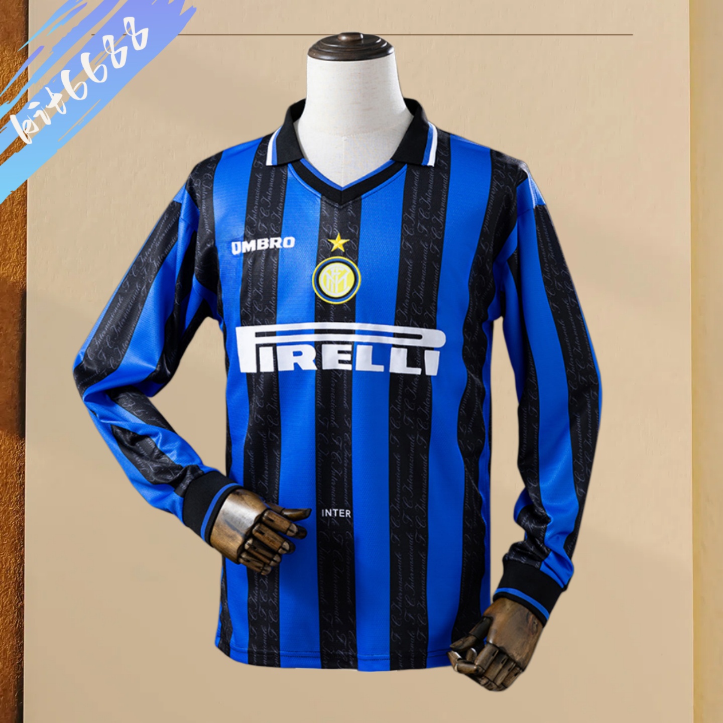 1997/1998 Inter Milan Home Retro long-sleeved Football Shirt