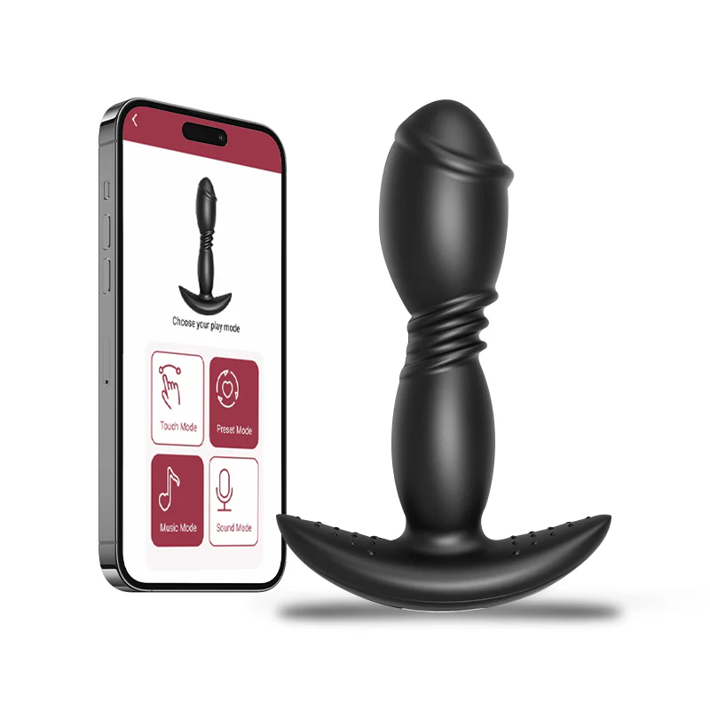 Mlovexy - Remote App Control Dildo Butt Plug Vibrator Anal Sex Toys for Men