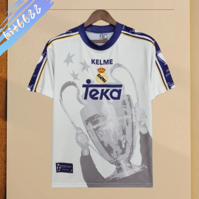 1997/1998 Real Madrid Champions League 7 Champions Commemorative Edition Retro Football Shirt