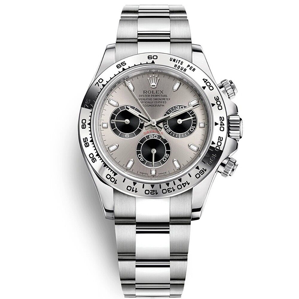 White Gold Daytona 116509 Steel and Black