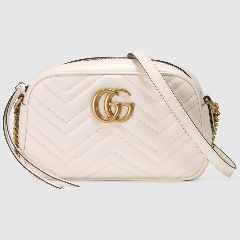 GG Marmont small camera bag White