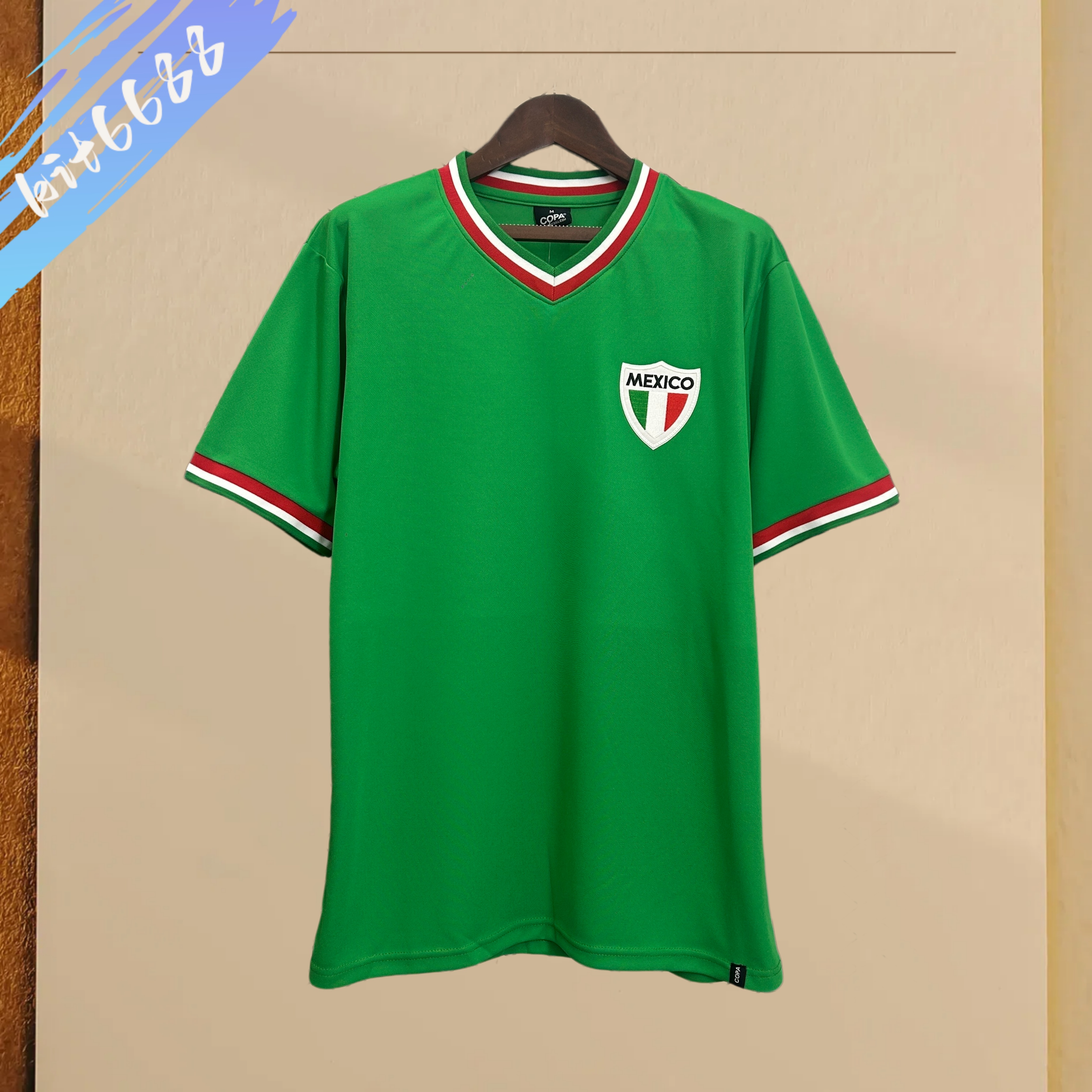 1970 Mexico home  Retro Football Shirt