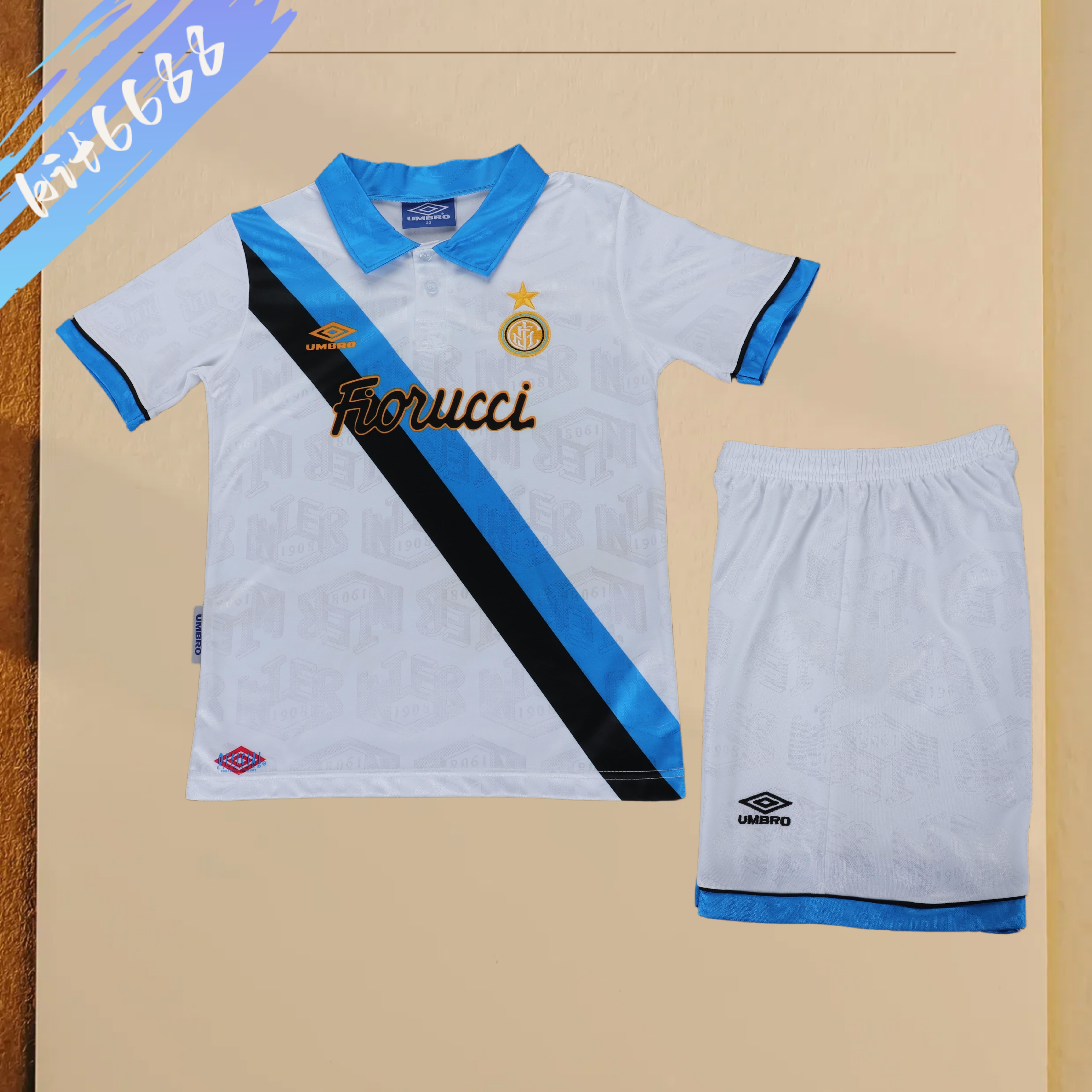 1994/1995 Inter Milan  Away Retro Football Shirt Kids Kit