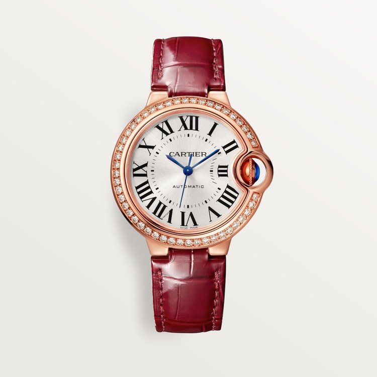 Ballon Bleu de Cartier watch Silvered sunray-brushed dial 33 mm