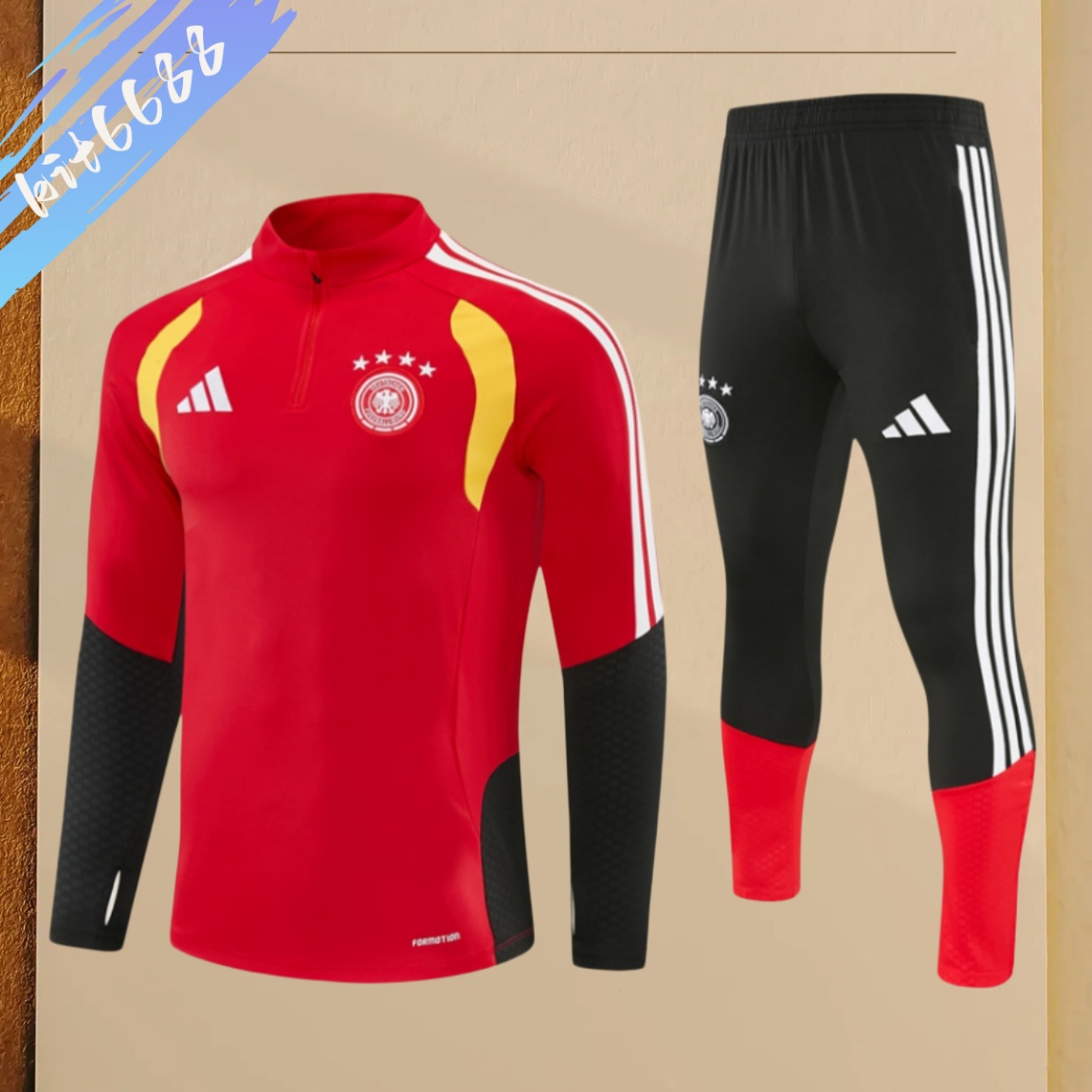 2026/2027 Germany Half-Zip Tracksuit (Adult&Kids Kit)