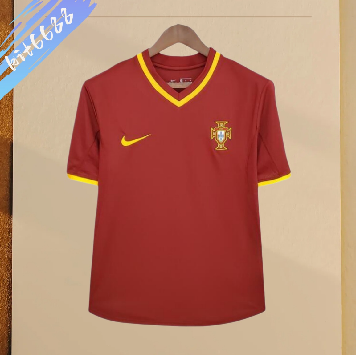 2000 Portugal home  Retro Football Shirt  ﻿