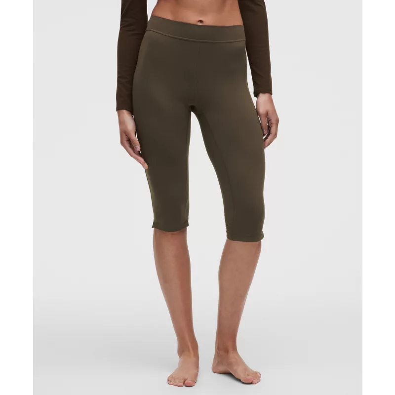 Groove High-Rise Notched-Hem Crop 15
