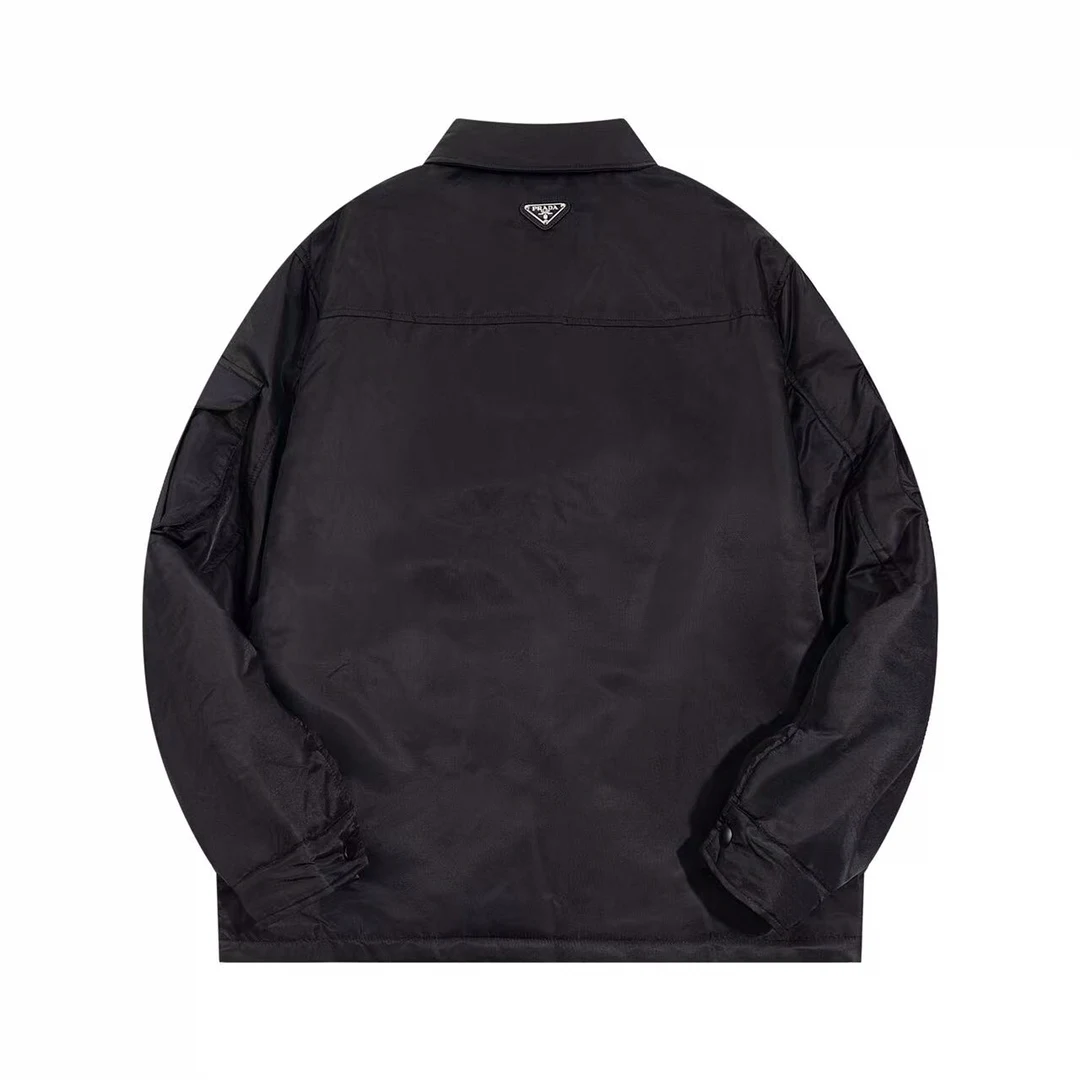 Prada 24FW Re-Nylon Steppjacke Schwarz Jacken AR447131