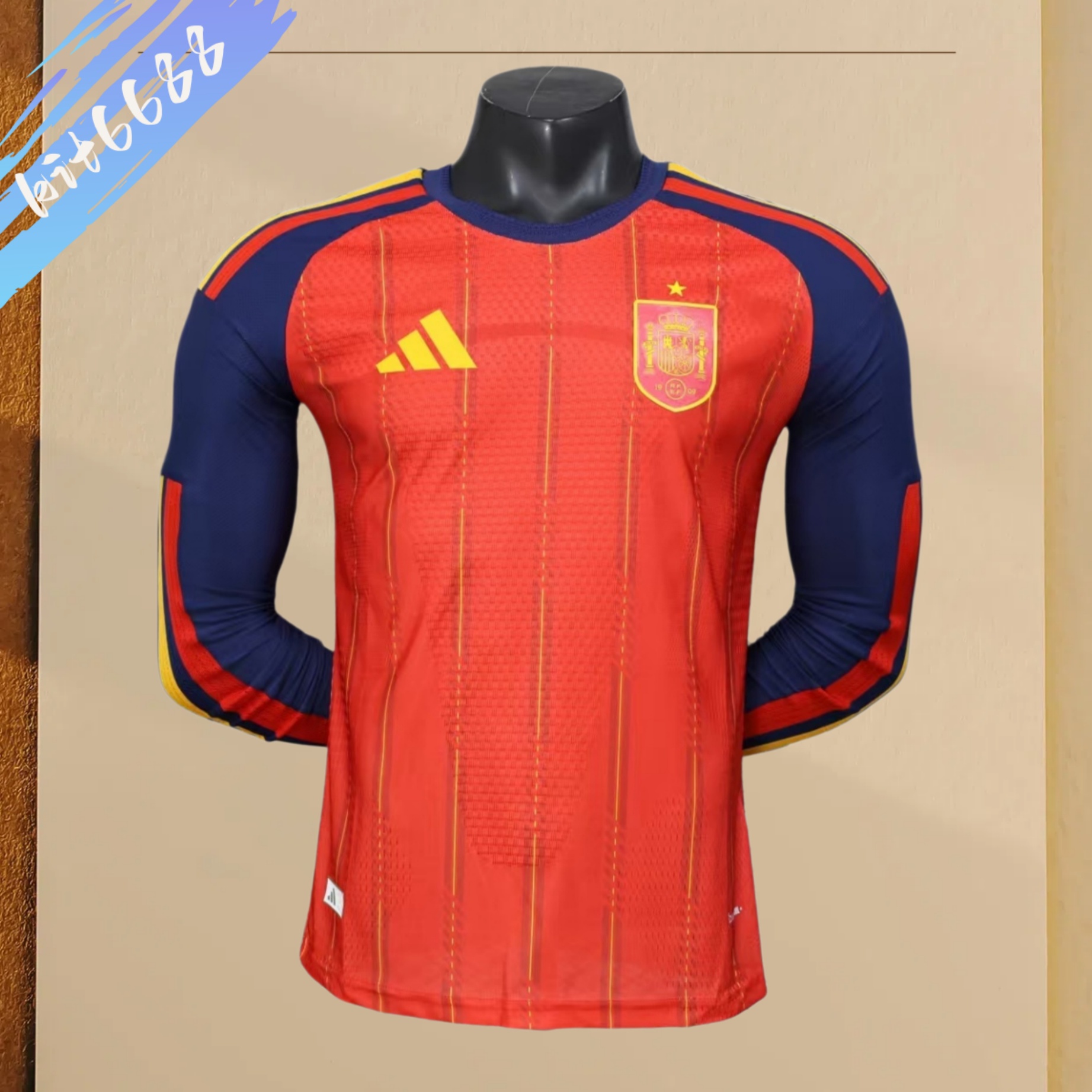2026 Spain Home long Football Shirt (Player Edition)