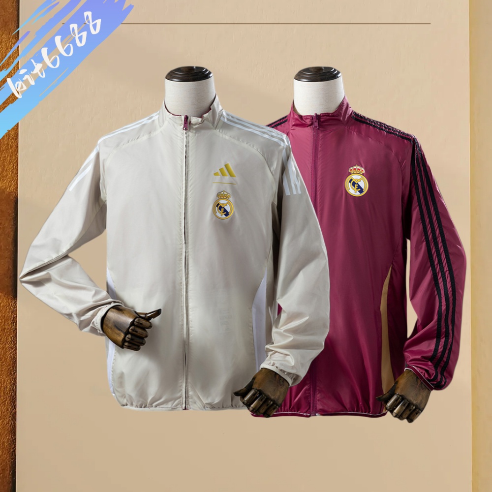 2025/2026 Real Madrid double-sided windbreaker