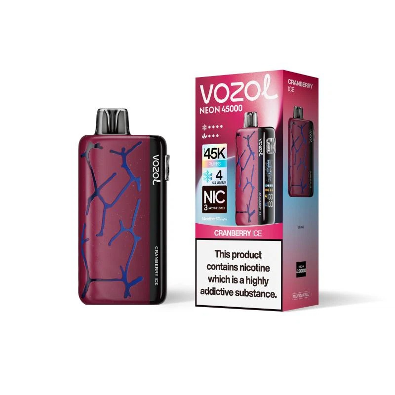 Vozol Neon 45000 Puffs Prefilled Disposable Vape – (10 piece)