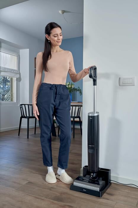 HOOVER - Scopa elettrica HW300 011-Nero, Argento