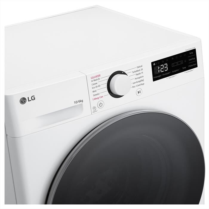 LG - Lavasciuga D4R5010TSWS 10/6 Kg Classe A-Bianco