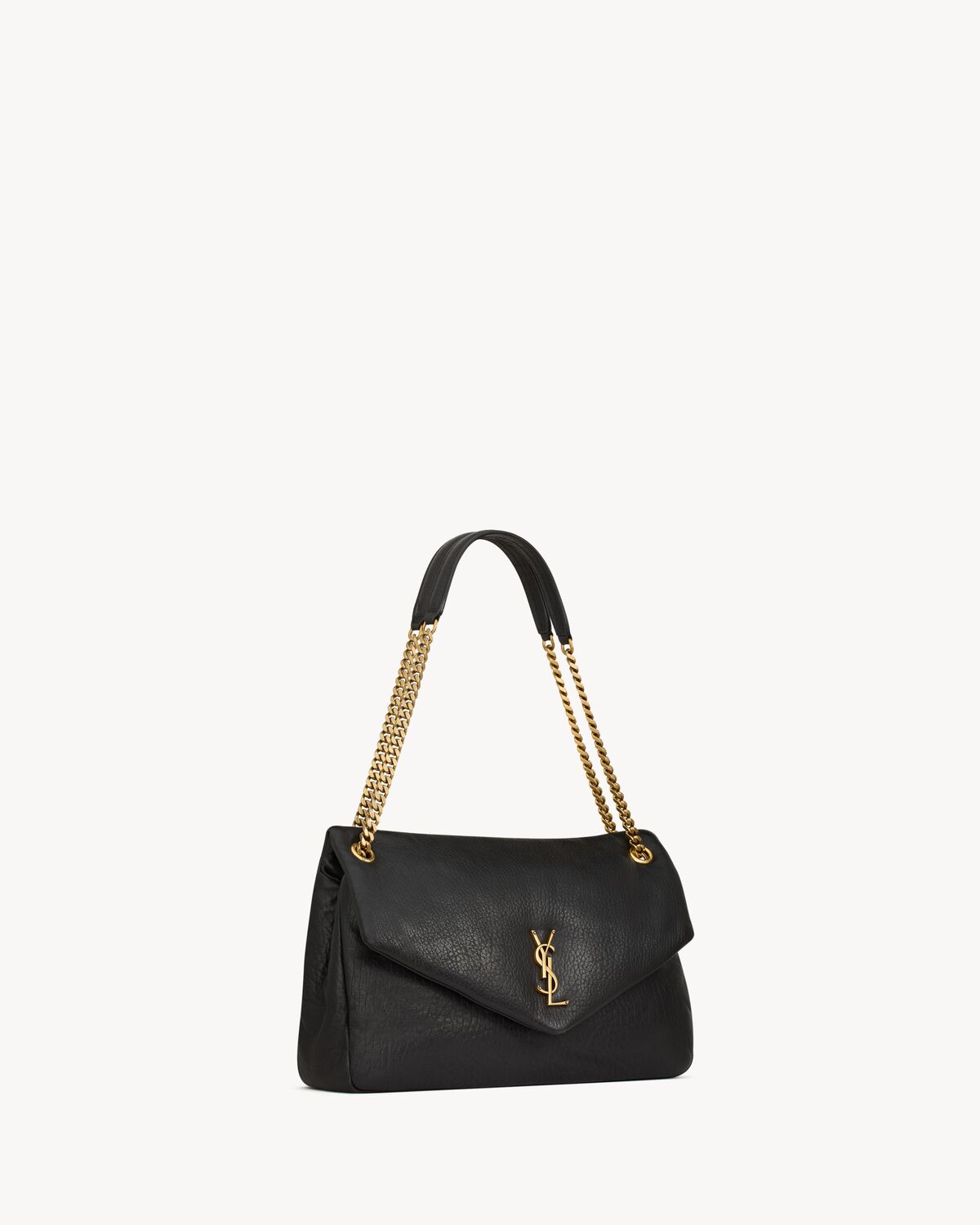 calypso large in grained lambskin BLACK