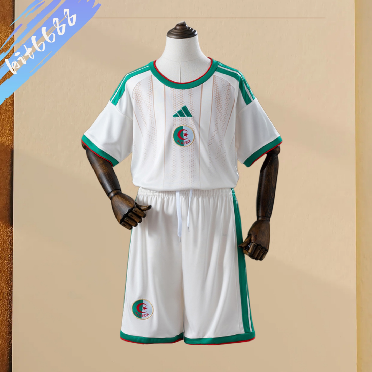 2026 Algeria Home Football Jersey (Kids Kit socks)