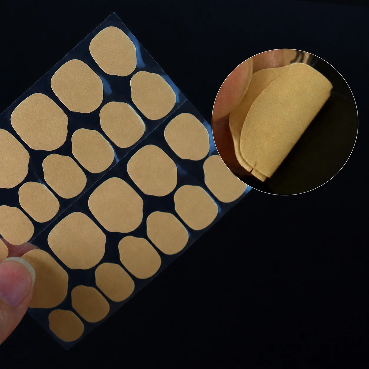 Press On Nail Adhesive Tabs Application Detail