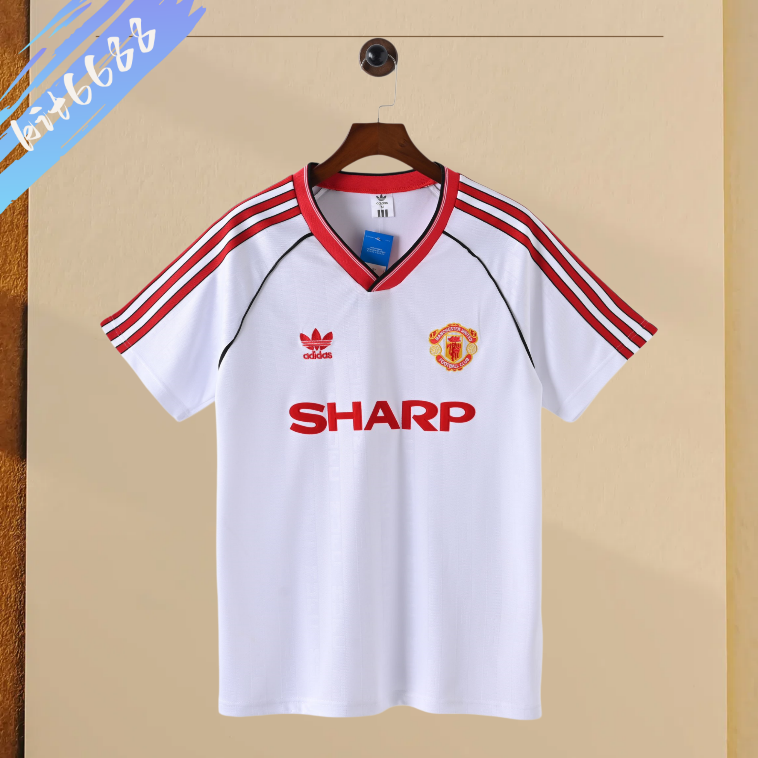 88/90 Manchester United Away  retro football shirt