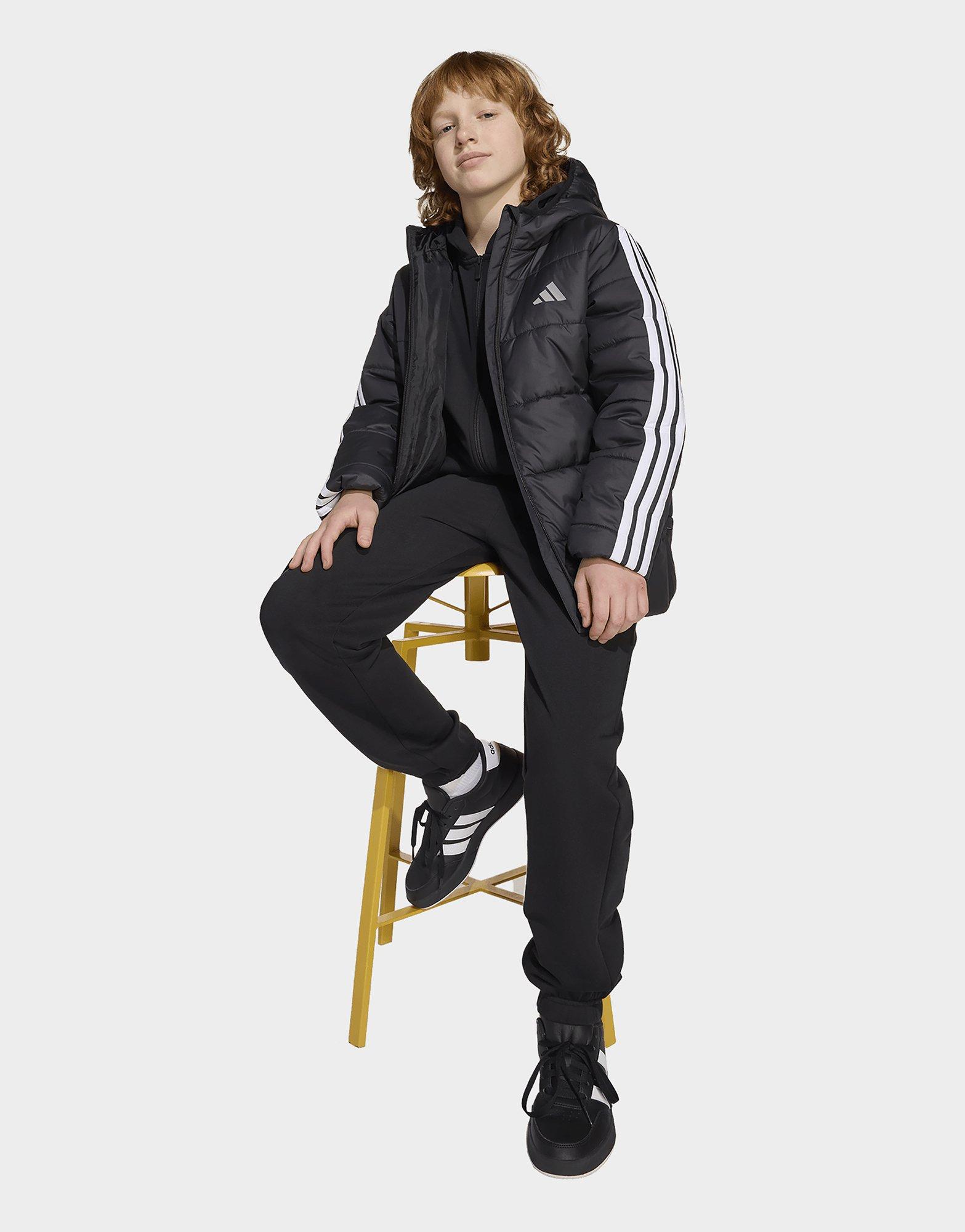 adidas Essentials 3-Streifen gefütterte Kinderjacke