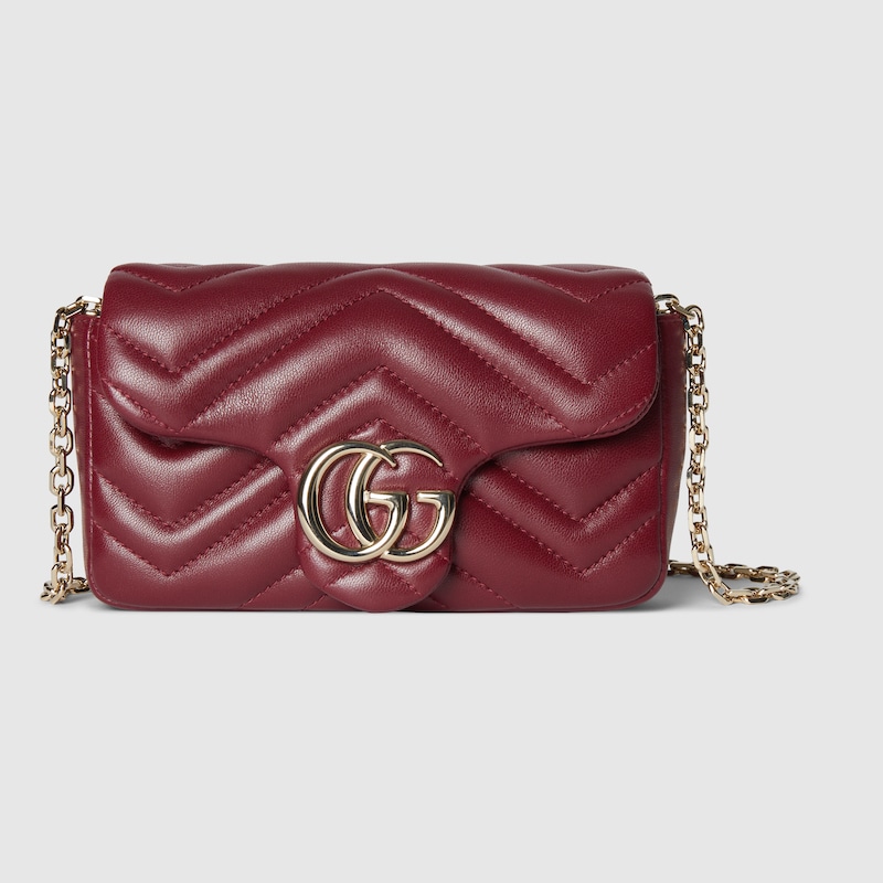 GG Marmont mini shoulder bag Rosso Ancora red