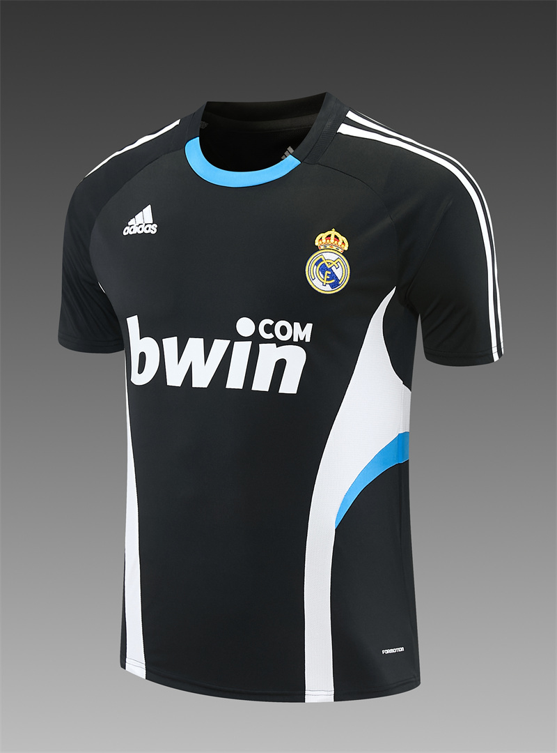 08/09 Real Madrid Retro Training Uniform short sleeves- Sleeve Football Shirt