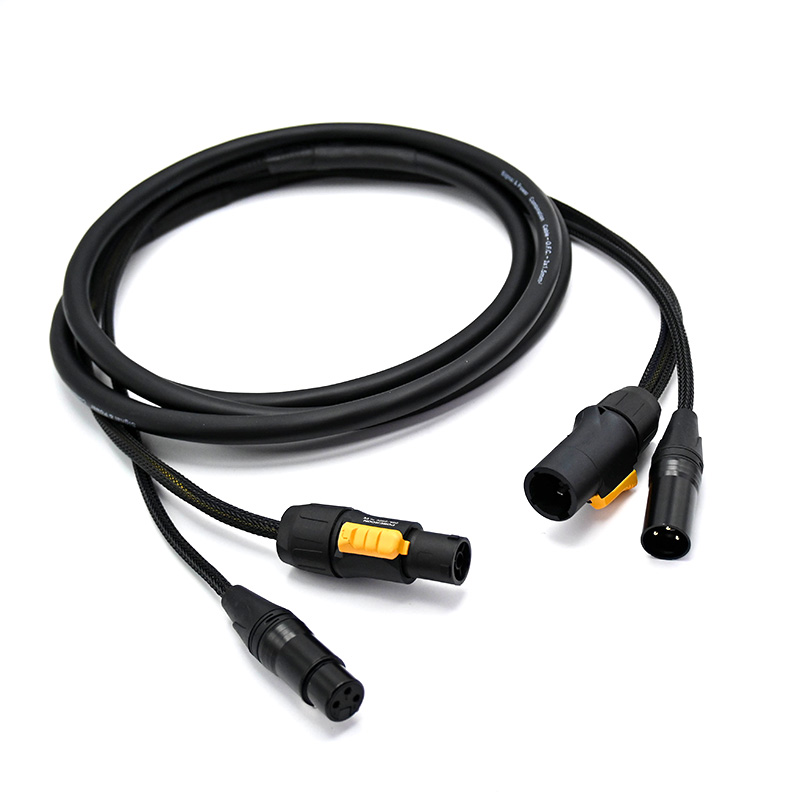 3 Pin XLR DMX Truecon Combo Cable