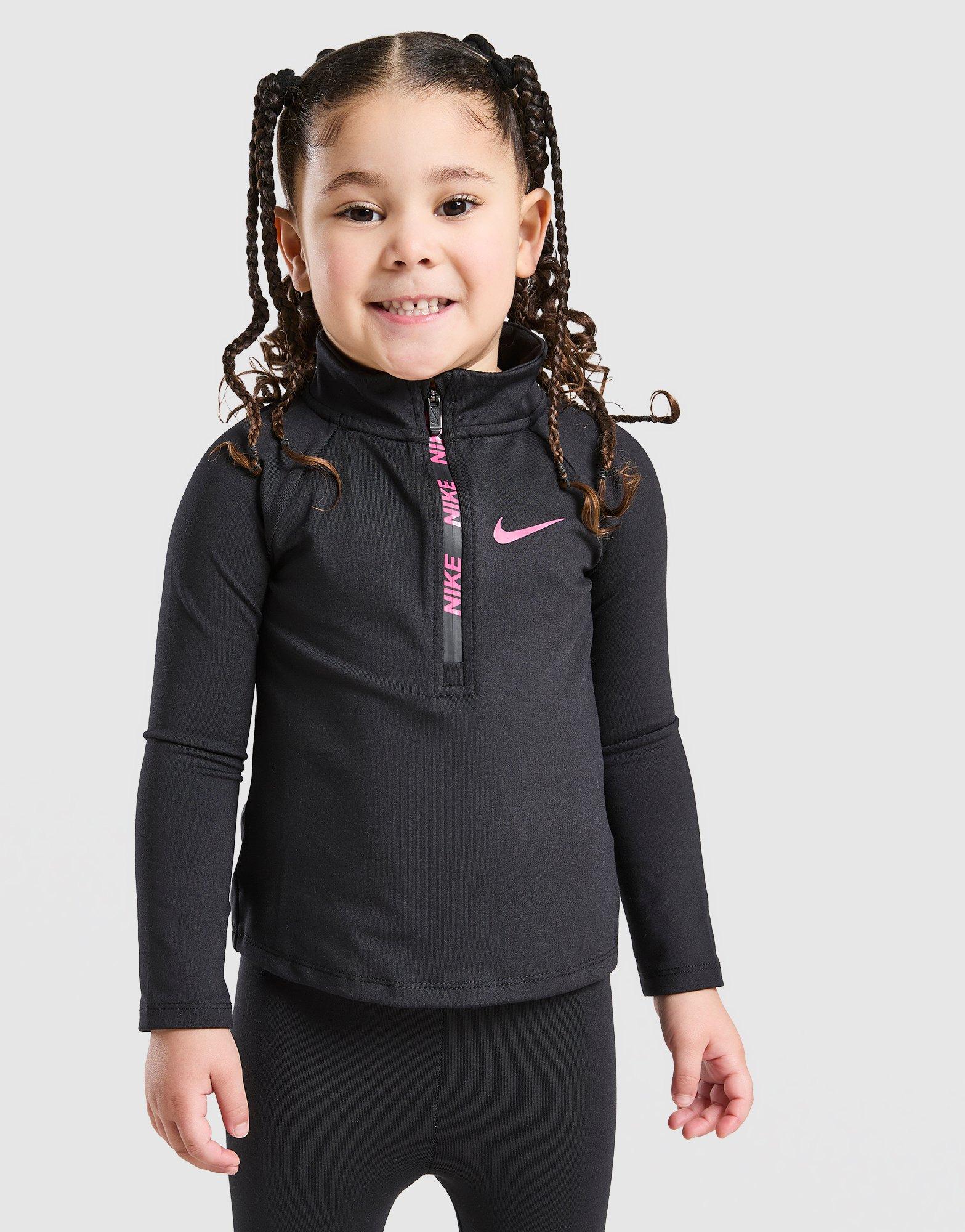 Nike Girls' Pacer 1/4 Zip Trainingsoberteil/Leggings Set Babys