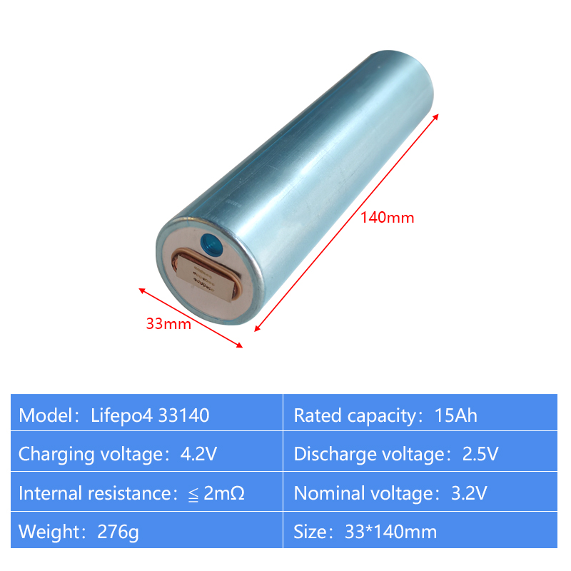 33140 3.2v 15ah Cylindrical Lithium Ion Batteries