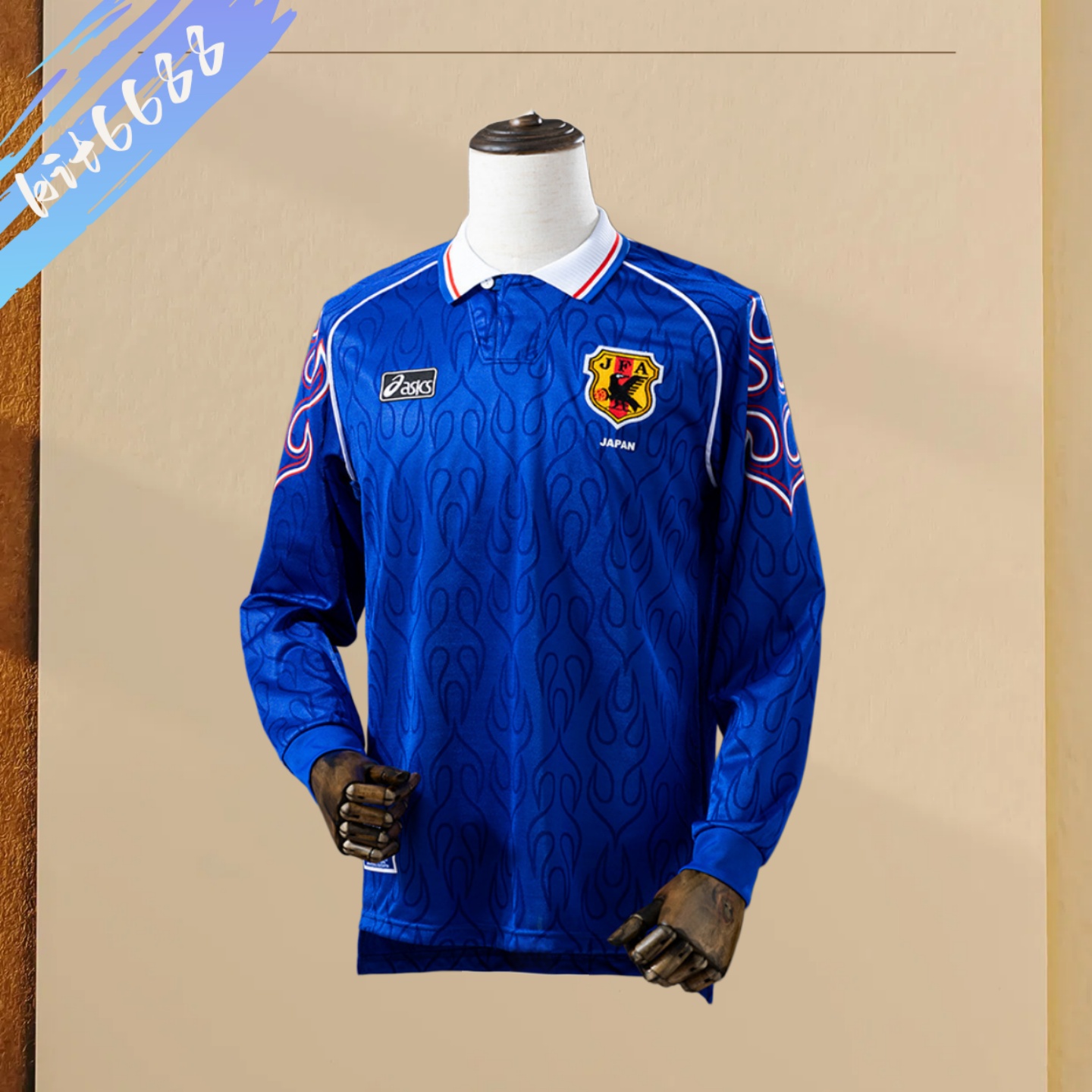 1998 Japan home Retro Long Sleeve Football Shirt