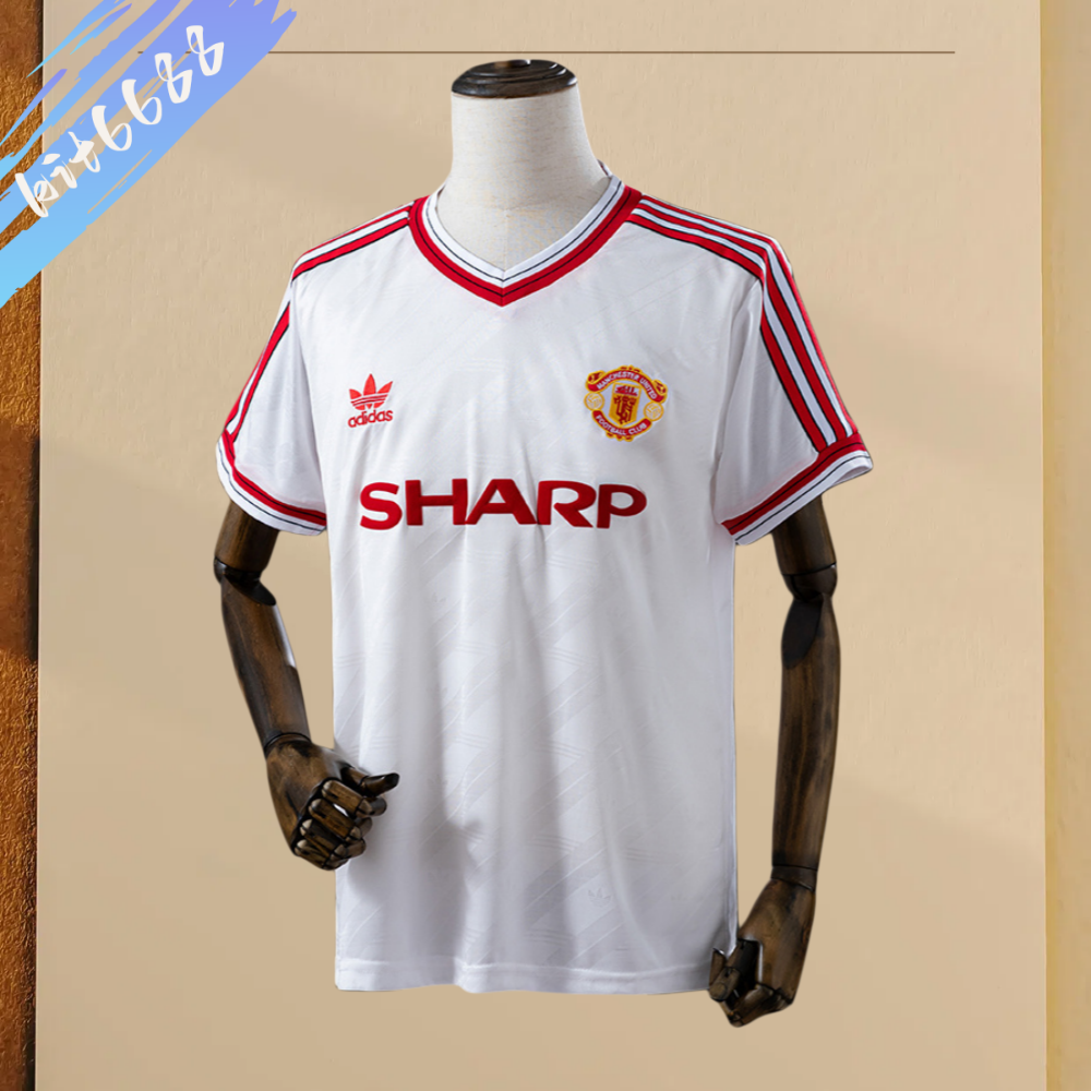 86/88Manchester United Away  retro football shirt