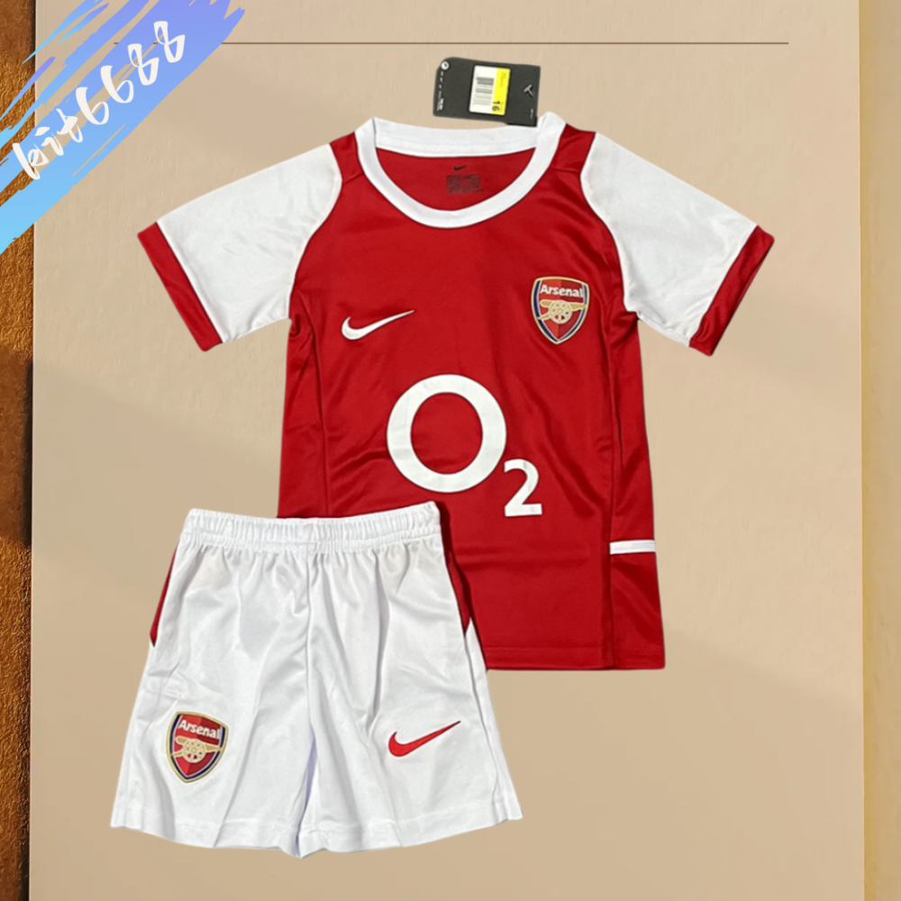 02/04 Arsenal Home Retro Football Shirt (Kids Kit)