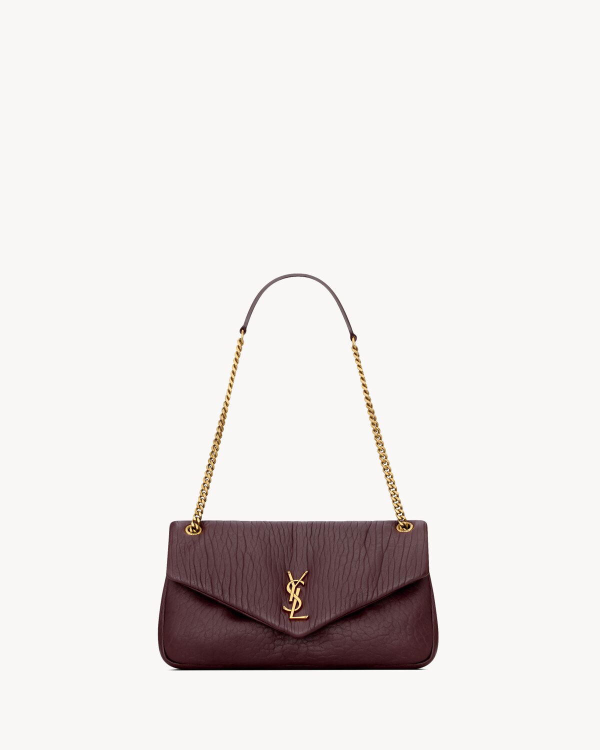 calypso medium in grained lambskin BROWN