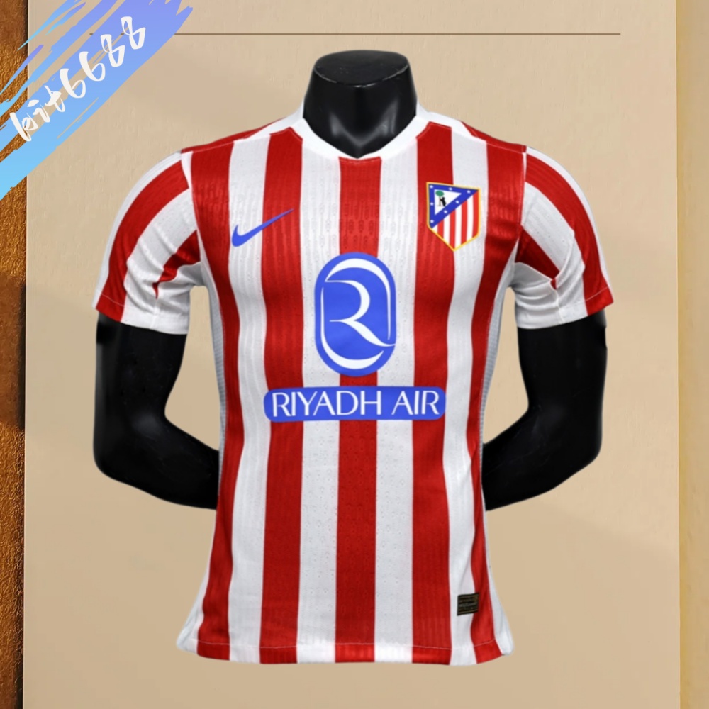 2025/2026 Atletico Madrid Home Football Shirt (Player Edition)