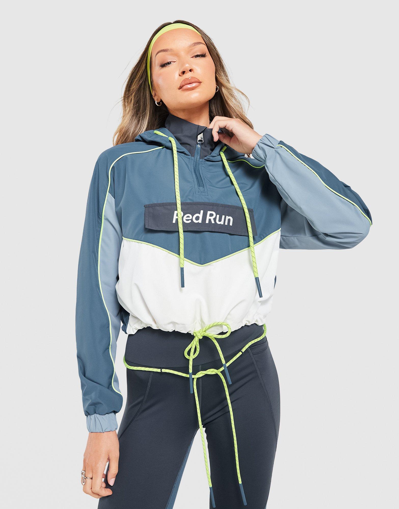 Red Run Activewear Sky Volt Cropped Windbreaker