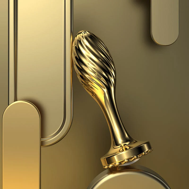 Mlovexy - Pearl Gold Thread Anal Plug Anal Expansion