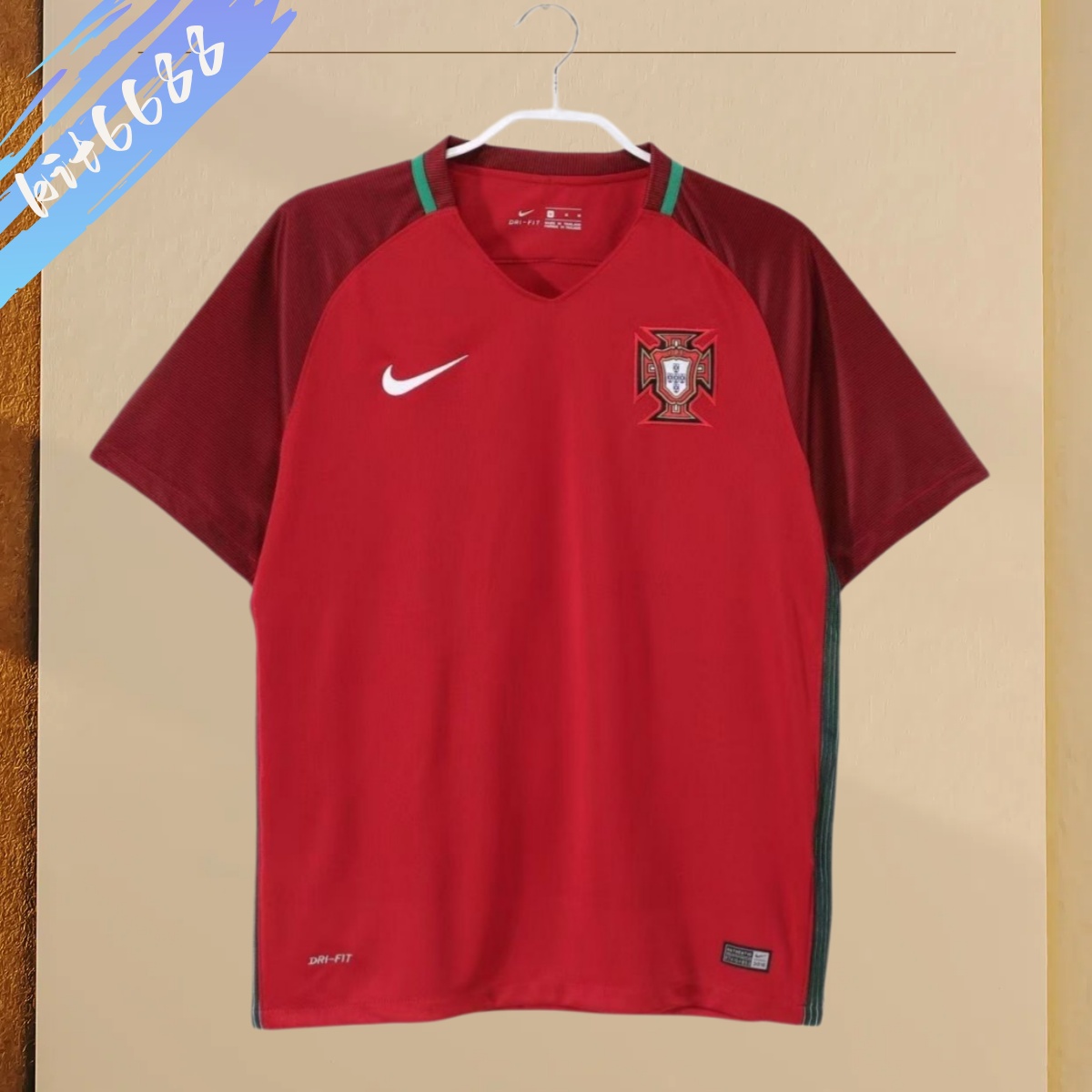 2016 Portugal Home Football Shirt (Retro Edition)