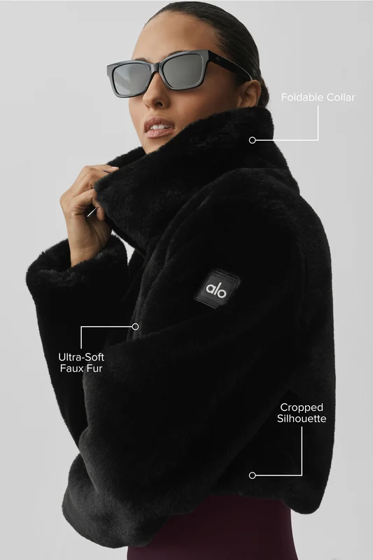Faux Fur Cropped Amore Jacket