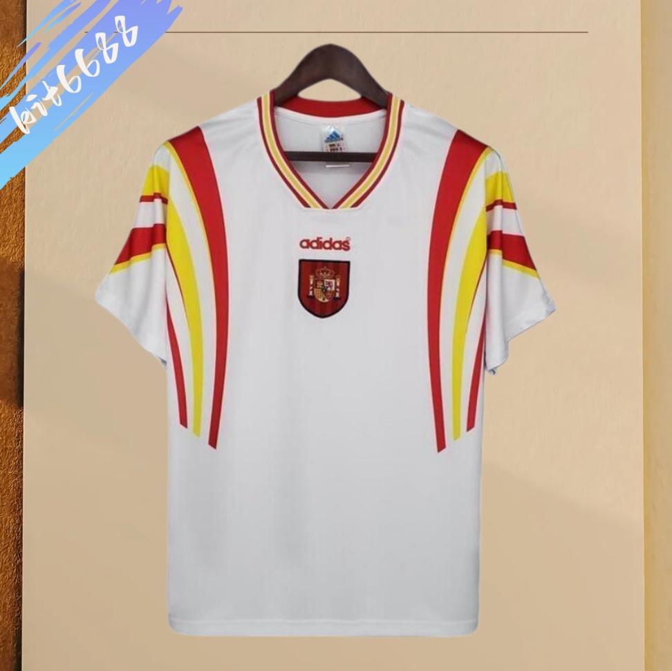 1996 Spain away Retro Football Shirt