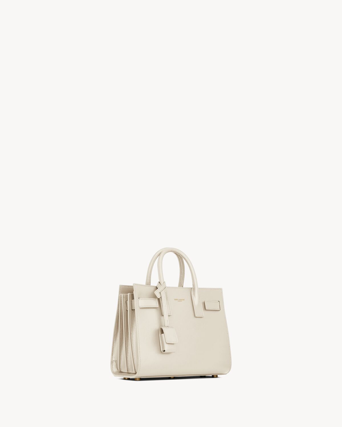 sac de jour in smooth leather - nano VINTAGE WHITE