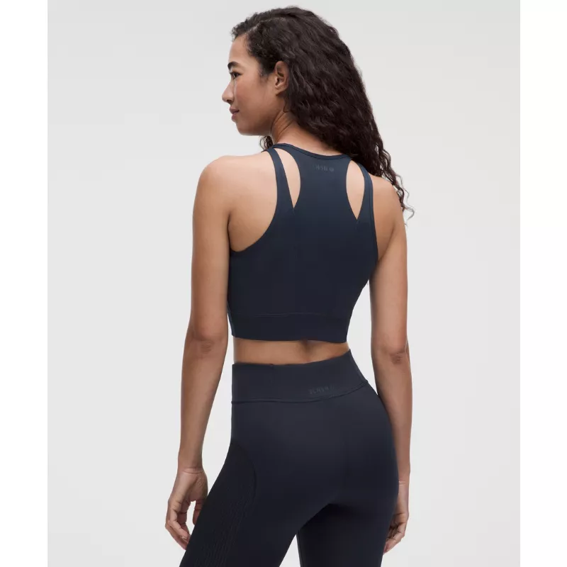 Mesh Cut-Out Cropped Tank Top SLNSH Collection