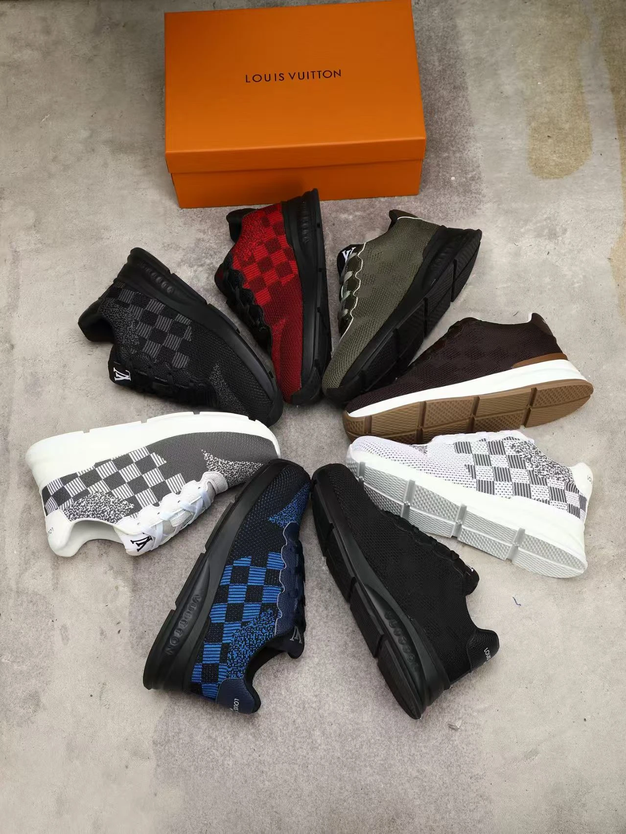 Top LV shoes, handmade genuine leather material
