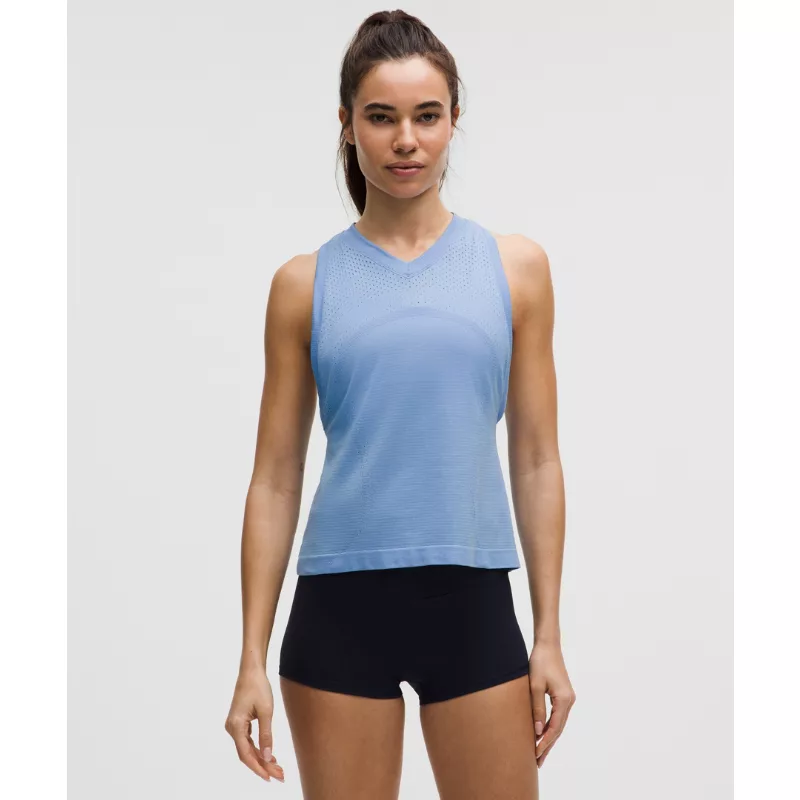 Swiftly Open-Hole V-Neck Tank Top