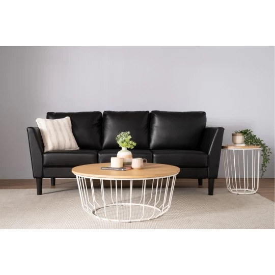 3 Seater Sofa. Black