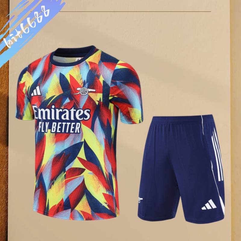 25/26 Arsenal Short sleeved Training Suit (Adult and Children's Set)